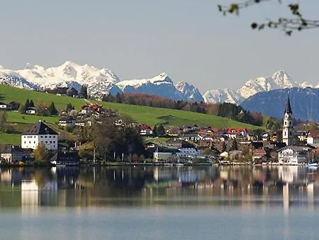 Exklusive Lakeview In Bestlage Mattsee, Beschattbare Dachterrasse Mit Panoramablick Ueber Den 公寓 马特塞