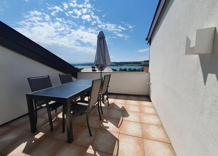 Апартаменты Exklusive Lakeview In Bestlage Mattsee, Beschattbare Dachterrasse Mit Panoramablick Ueber Den *